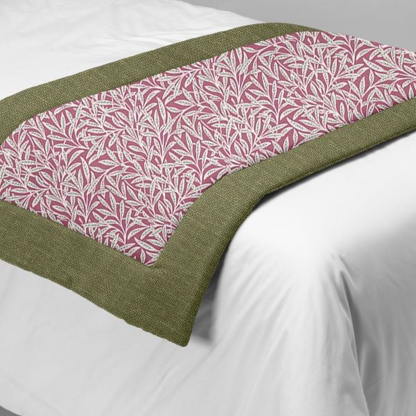 Soft Green Long Padded Bed Runner