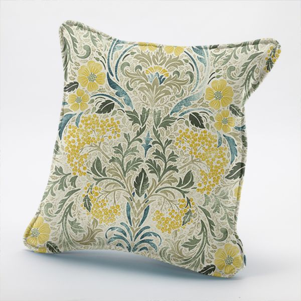 16" Scatter Cushion in Rubus Lemon/Olive