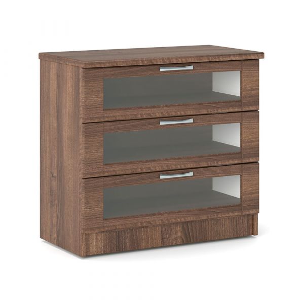 Vision Shaker 3 Drawer Chest in Walnut