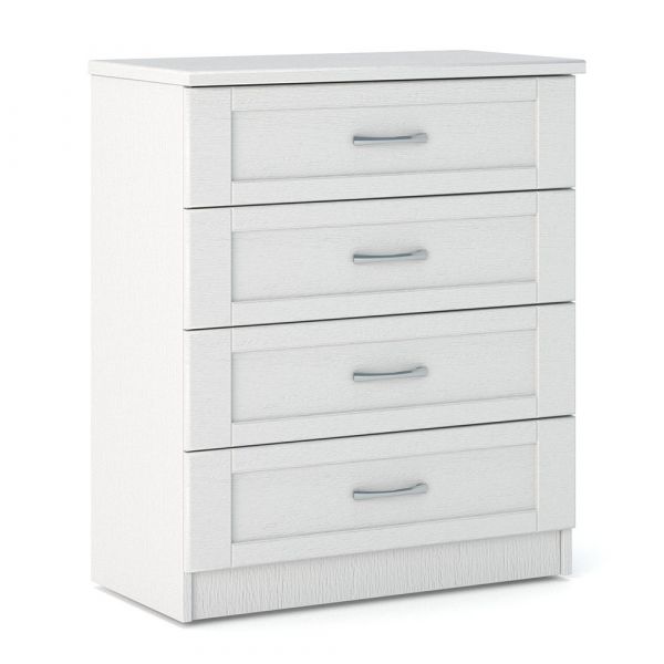 Loxton 4 Drawer Chest in White Ash