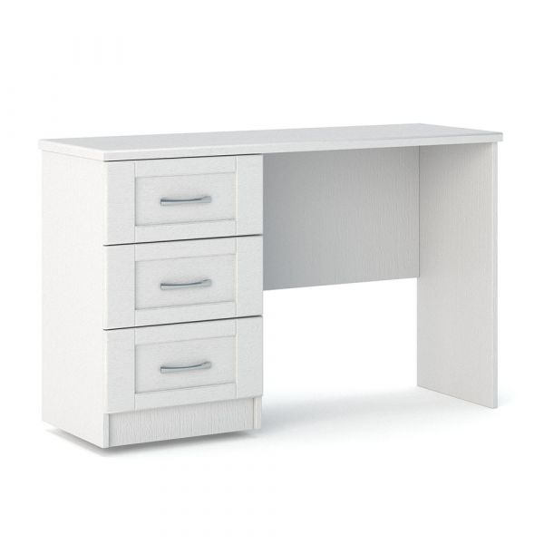 Loxton 3 Drawer Dressing Table in White Ash