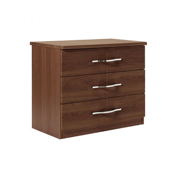 Winscombe 3 Drawer Chest in Walnut