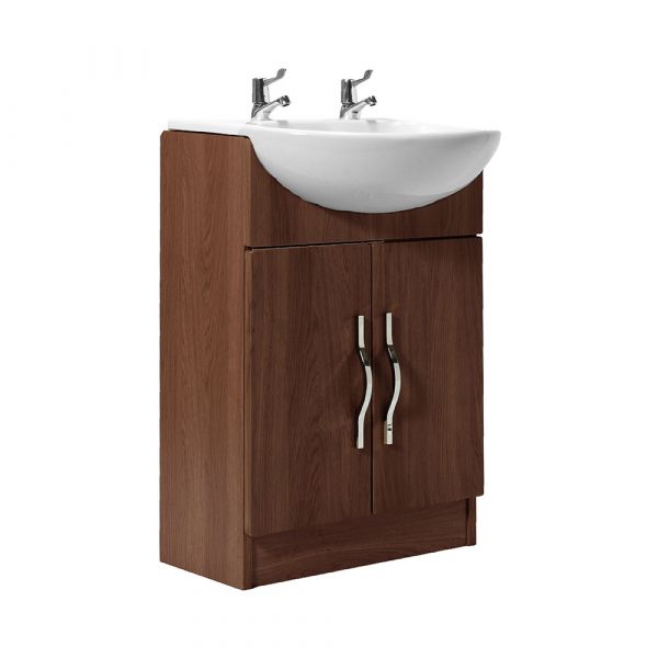 Winscombe 2 Door Vanity Unit in Walnut