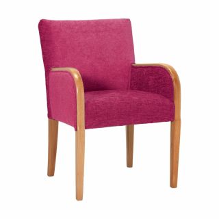 Alton Tub Chair in Darcy Cerise Soft Feel Fabric