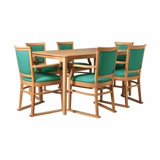 Ardenne Rectangular Dining Set in Jade - 910 x 1500mm Table