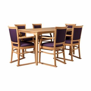 Ardenne Rectangular Dining Set in Plum - 910 x 1500mm Table