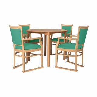 Ardenne round dining set in Jade - 40" Table