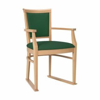 Ardenne Dining Chair in Emerald Faux Leather