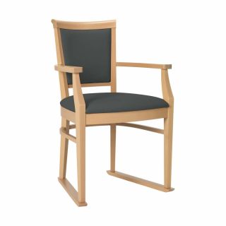 Ardenne Dining Chair in Onyx Faux Leather