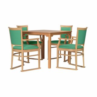 Ardenne Square Dining Set in Jade - 40" Table