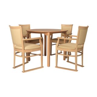 Ardenne round dining set in cream - 40" Table