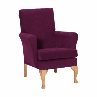 Leckford Medium Back Chair in Libra Purple Soft Feel