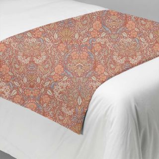 Long Padded Bed Runner in Panaz Rubus Spice