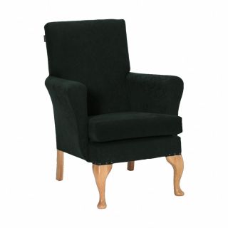 Leckford Medium Back Chair in Libra Black Soft Feel