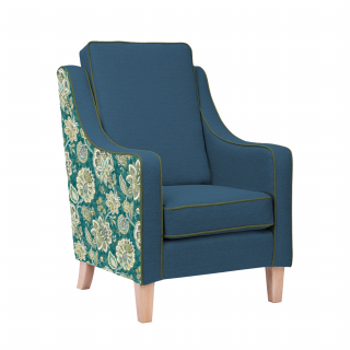 Evergreen Burley High Cushion Back Armchair - Sheringham