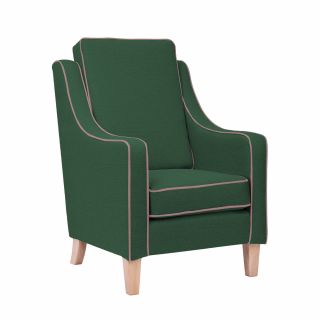 Summer Green Burley High Cushion Back Armchair - Green