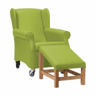 Coombe Day Care Chair in Zest Apple Vinyl