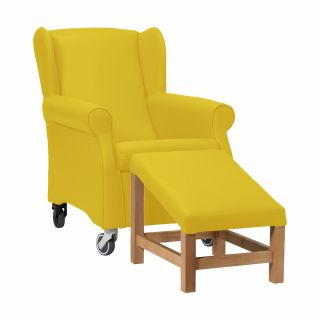 Coombe Day Care Chair in Zest Citrus Vinyl