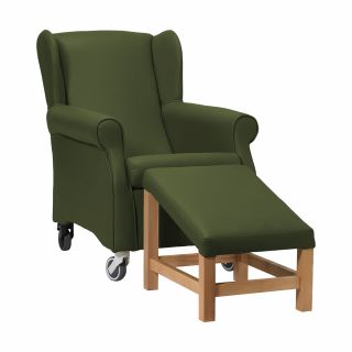 Coombe Day Care Chair in Zest Forest Vinyl
