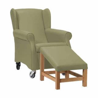 Coombe Day Care Chair in Zest Cactus Vinyl