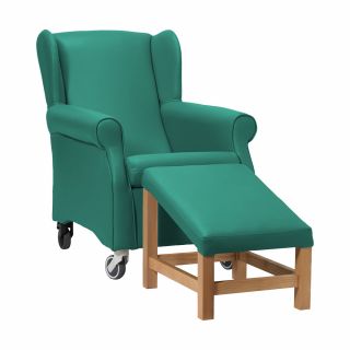 Coombe Day Care Chair in Zest Jade Vinyl