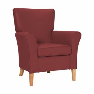 Cranborne Medium Back Chair in Zest Cherry Vinyl