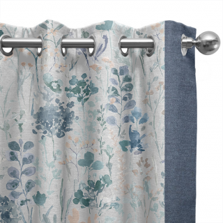 Refreshing Blue Eyelet Curtains