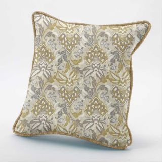 16" Scatter Cushion in Sophia Gold with back and Piping Prism Gold 