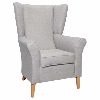 Cranborne High Back Chair in Alba Putty