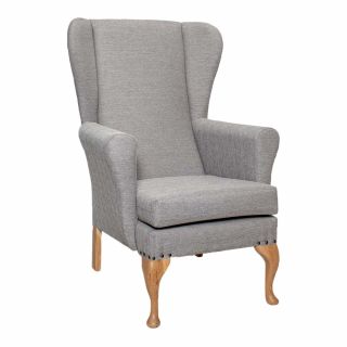 Leckford High Back Chair in Alba Steel