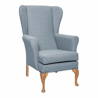 Leckford High Back Chair in Alba Mist