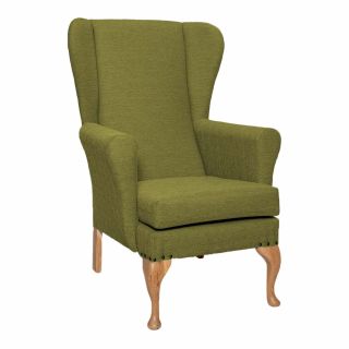 Leckford High Back Chair in Alba Lime