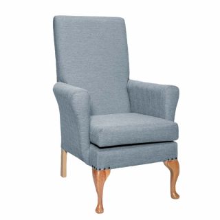 Leckford High Back Non Wing Chair in Alba Mist