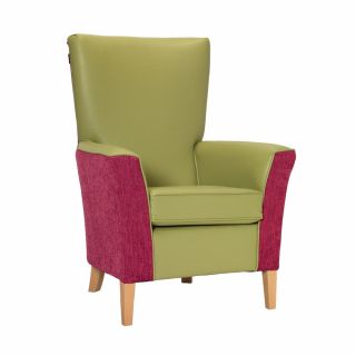 Linwood Chair in Edison Fennel & Darcy Cerise