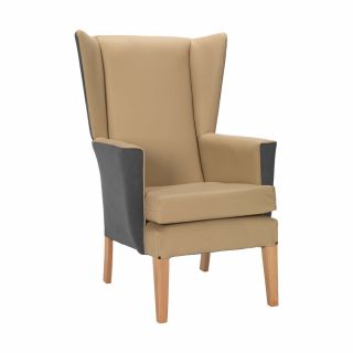 Twyford Chair in Graphite & Latte