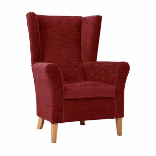 Cranborne High Back Chair in Darcy Bordeaux