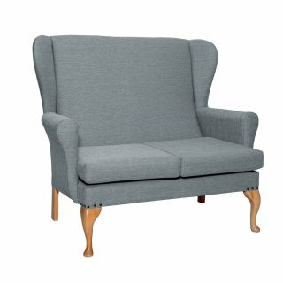 Leckford High Back 2 Seat Sofa Chair in Alba Eau De Nil