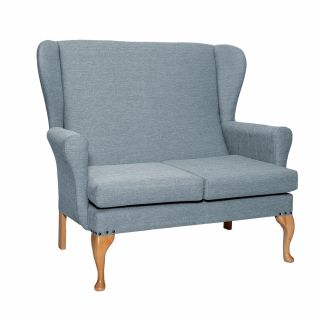 Leckford High Back 2 Seat Sofa Chair in Alba Mist