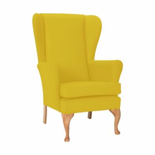 Leckford High Back Chair in Zest Citrus Vinyl