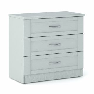 Loxton 3 Drawer Chest in Light Grey 