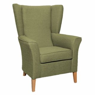 Linwood High Back Chair in Alba Wasabi