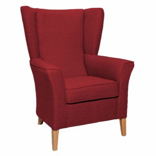 Linwood High Back Chair in Alba Scarlet