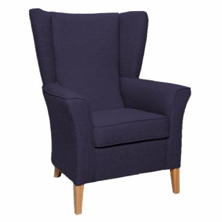 Linwood High Back Chair in Alba Damson