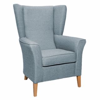 Linwood High Back Chair in Alba Mist