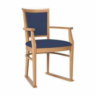 Ardenne Dining Chair in Navy Faux Leather