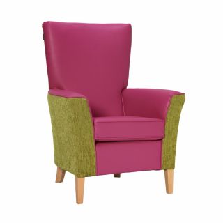 Linwood Chair in Edison Orchid & Darcy Lime