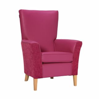 Linwood Chair in Edison Orchid & Darcy Cerise