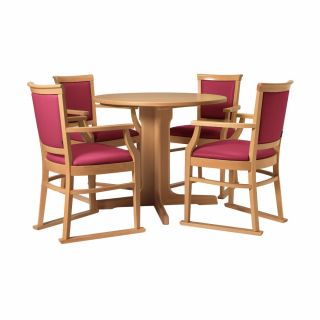 Ardenne Round Pedestal Dining Set in Orchid - 36" Table