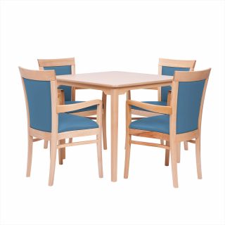 Padbury Square Dining Set in Zest Royal Vinyl - 40" Table