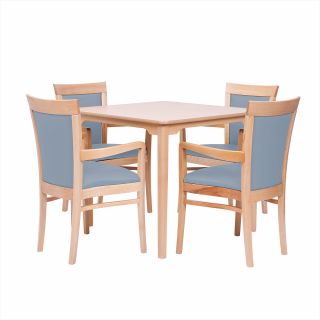 Padbury Square Dining Set in Zest Sky Vinyl - 40" Table